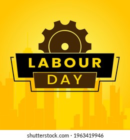 Square greeting card of social media post Illustration Vector Design Of World Labour day 1 May 