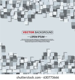 SQUARE GREY BACKGROUND DESIGN CONCEPT. MODERN STYLE TEMPLATE SECOND EDITION