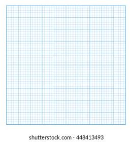 Square grid background. Blank millimeter. Vector.