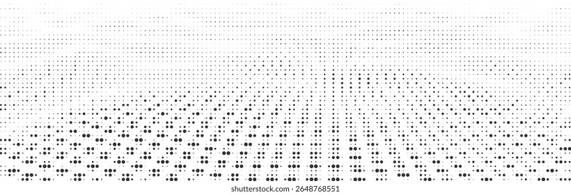 Quadratisches Gitter Punktwellen-Mesh-Muster für moderne Website Banner oder Heldenabschnitt