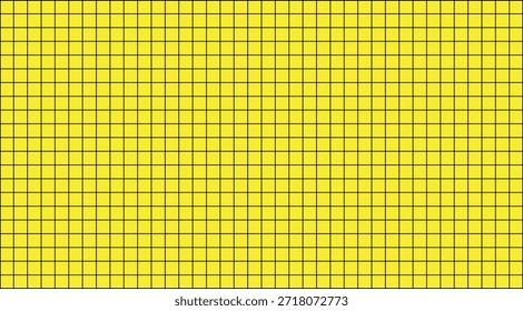 Square grid graph black line on yellow background.