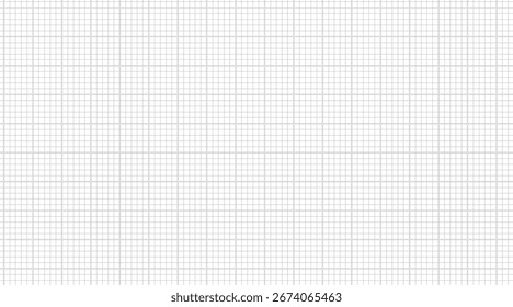 Square grid of graph paper. Abstract checkered background. Geometric pattern for school, technical engineering lines scale measurement. Lined notebook form on white background.	

