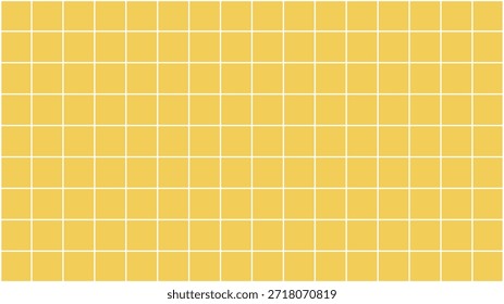 Square grid graph white line on yellow background.