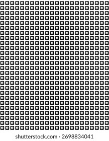 Square grid Halftone pattern with 3d Circle creats Visual depth illusion background, Geometric Pattern Texture Effect.
