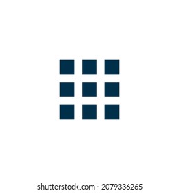 Square Grid icon in flat style. Stock vector illustration isolated