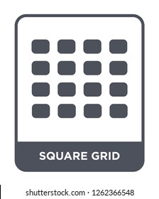 square grid icon vector on white background, square grid trendy filled icons from Ultimate glyphicons collection, square grid simple element illustration