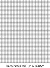 Square grid line background on white background. Notebook Lined Paper . Vector pads paper sheets with lines and squares for memo..