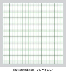 Square grid line background on white background. Notebook Lined Paper . Vector pads paper sheets with lines and squares for memo..