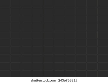 Square Grid lines on black background - Simple block line pattern.
