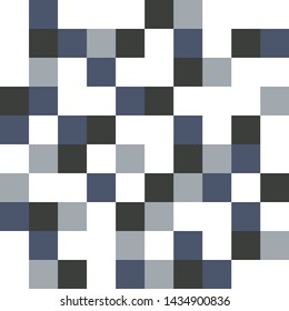 Square grid mosaic tiles lines vector seamless pattern. Colorful Squares mosaic geometric background. Modern triangular shapes grid. Geometric polygon elements graphic design