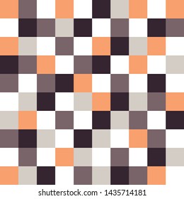 Square grid mosaic tiles lines vector seamless pattern. Colorful Squares mosaic geometric background. Modern triangular shapes grid. Geometric polygon elements graphic design 