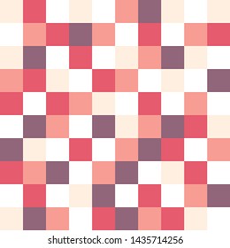 Square grid mosaic tiles lines vector seamless pattern. Colorful Squares mosaic geometric background. Modern triangular shapes grid. Geometric polygon elements graphic design 