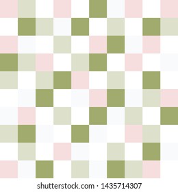 Square grid mosaic tiles lines vector seamless pattern. Colorful Squares mosaic geometric background. Modern triangular shapes grid. Geometric polygon elements graphic design 