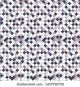 Square grid mosaic tiles lines vector seamless pattern. Colorful Squares mosaic geometric background. Modern triangular shapes grid. Geometric polygon elements graphic design