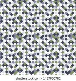 Square grid mosaic tiles lines vector seamless pattern. Colorful Squares mosaic geometric background. Modern triangular shapes grid. Geometric polygon elements graphic design