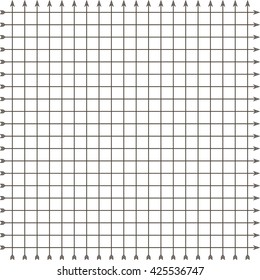 square grid pattern made up of arrows, geometric background made of arrows in vector for print or design