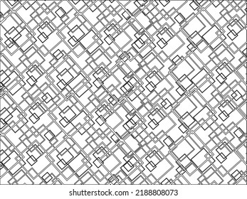 square grid pattern stacked on isolated white background