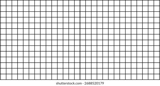 Ilustração de vetor de padrão de grade quadrada. Plano de fundo perfeito inspirado no papel de notebook matemático. Perfeito para uso de design educacional, arquitetônico ou de engenharia.