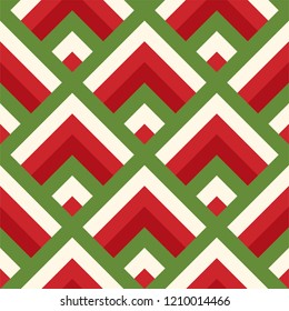 Square grid vector seamless pattern. Abstract geometric texture with diagonal cross lines, rhombuses, mesh, lattice, grill. Simple Colorful background.