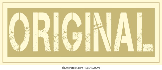 square grunge original stamp