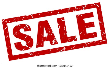 Square Grunge Red Sale Stamp Stock Vector (Royalty Free) 652112452 | Shutterstock