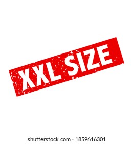square grunge red xxl size stamp. Vector. EPS 10