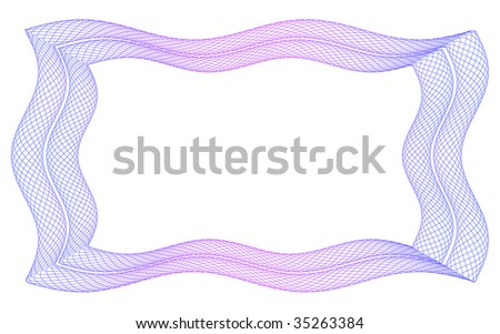 Square guilloche frame
