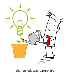 Square guy -  Idea watering