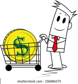 Square guy-selling money
