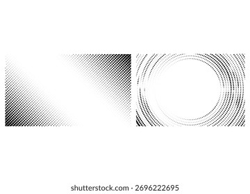 Square Halftone Dot Gradient Pattern – Retro Comic Style Dotted Texture Background for Graphic Design and Print Art