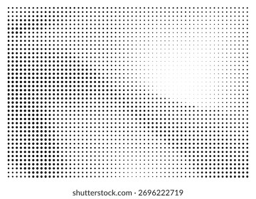Square Halftone Dot Gradient Pattern – Retro Comic Style Dotted Texture Background for Graphic Design and Print Art