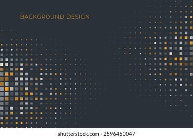 square halftone gradient background design