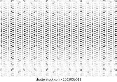 Square Halftone Pattern. Black and white square dot wallpaper. Retro pixelated backdrop. Anime or manga style comic overlay. Vector graphic design textured template