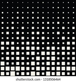square halftone seamless pattern, minimal geometric background border texture