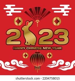 Square happy chinese new year 2023 banner design