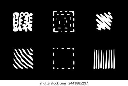 Square highlight for social media stories with black dots. Stylish design element for beauty shop, bloggers and social page cover.