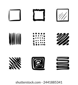 Square highlight for social media stories with black dots. Stylish design element for beauty shop, bloggers and social page cover.