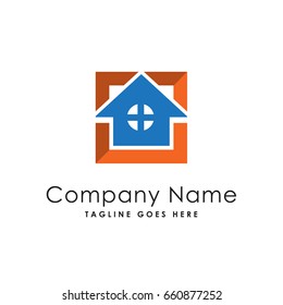 square home logo template