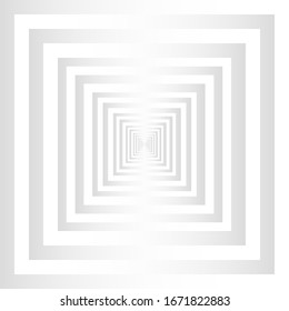 Square Hypnotic, Art style can be used in cover design, book design, poster, cd cover, flyer, website backgrounds. White abstract geometric. Illustration.