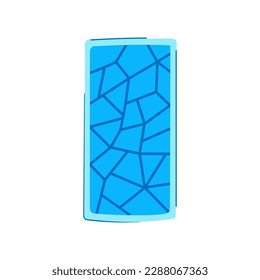 square ice cube tray cartoon. water mold, freezer plastic square ice cube tray sign. isolated symbol vector illustration