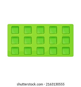 square ice cube tray color icon vector. square ice cube tray sign. isolated symbol illustration