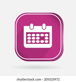 square icon. calendar sign