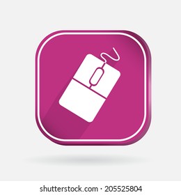 square icon. computer mouse