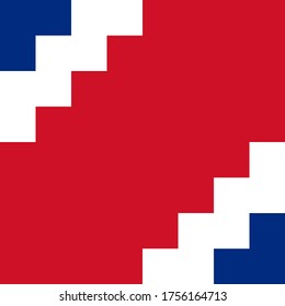 square icon with costa rica flag