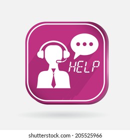 square icon, customer support avatar