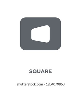 Square icon. Square design concept from Geometry collection. Simple element vector illustration on white background.