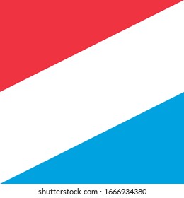 square icon, flag of luxembourg