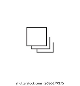 ícone quadrado ilustração elemento design