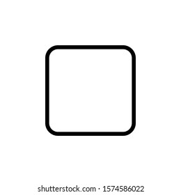 Square icon isolated on white background. Vector illustration. EPS 10