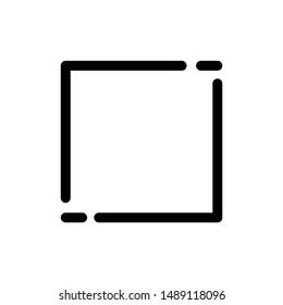 square icon, line style, modern look